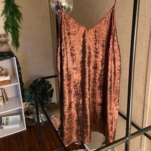 Bronze cami dress